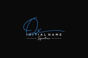 Initial QX signature logo template vector. Hand drawn Calligraphy lettering Vector illustration.