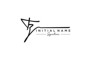 Initial TZ signature logo template vector. Hand drawn Calligraphy lettering Vector illustration.