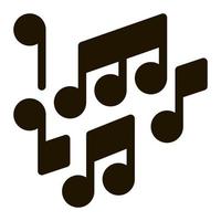 Melody Music Mono And Treble Notes glyph icon vector