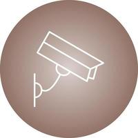 Beautiful Cctv Camera Line Vector Icon