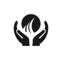Hand Financial Growth logo design. Financial logo with Hand concept vector. Hand and Financial Arrow logo design vector