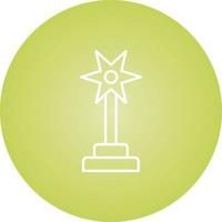 Beautiful Award Line Vector Icon