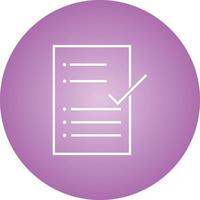 Beautiful Check Report Line Vector Icon