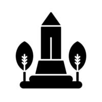 icono de vector de monumento