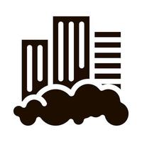 Building Skyscraper And Smog Vector Icon