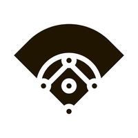 Baseball Field Icon Vector Glyph Illustration