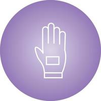 Beautiful Glove Line Vector Icon