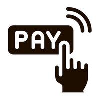 One Click Touch Payment Vector Icon