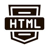 Coding Language HTML System Vector Icon