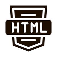 icono de vector de sistema html de lenguaje de codificación