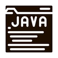 lenguaje de codificación icono de vector de sistema java