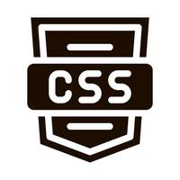 icono de vector de sistema css de lenguaje de codificación