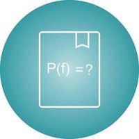 Beautiful Solve Function Line Vector Icon