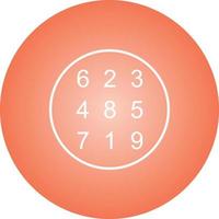 Beautiful Number Theory Line Vector Icon
