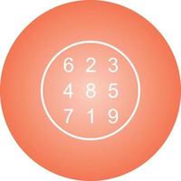 Beautiful Number Theory Line Vector Icon