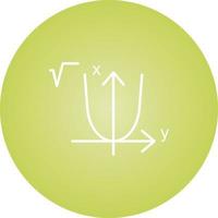 hermoso icono de vector de línea de álgebra
