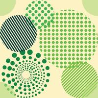 círculos de diferentes formas patrón transparente pantone verde, fondo de esfera brillante, papel pintado hermoso moderno vector