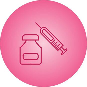 Unique Line Icon With Gradient Background vector