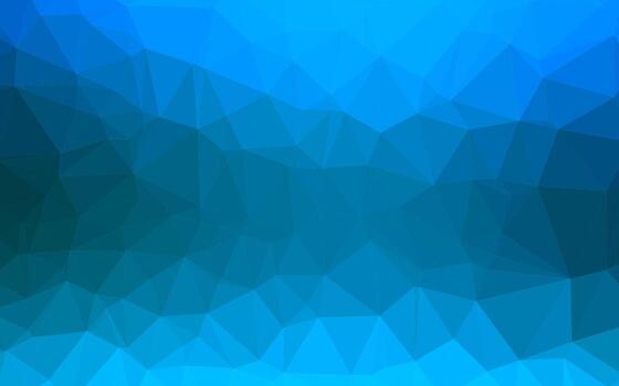 Light BLUE vector shining triangular background.