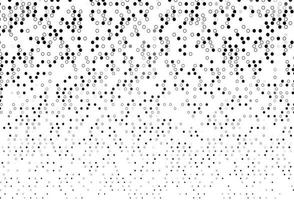 Light Black vector cover with spots.