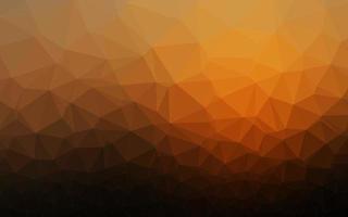 Dark Orange vector triangle mosaic cover.