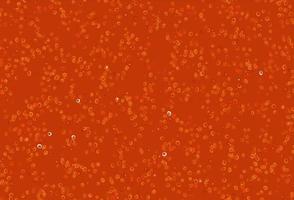 Light Orange vector background with bubbles.