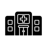 icono de vector de hospital