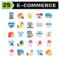 E commerce icon set include phone, smart phone, online, shop, bag, shipping, package, choice, click, cursor, discount, market, commerce, shopping, web, lock, password, protect, online shop, payment vector