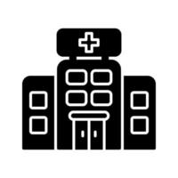 icono de vector de hospital