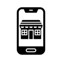 Mobile Store Vector Icon