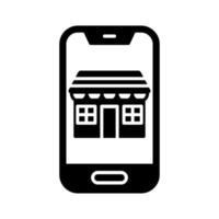 Mobile Store Vector Icon