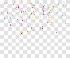 many falling tiny confetty vector