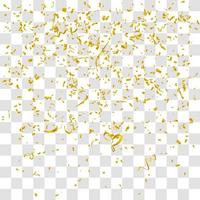 many falling tiny confetty vector