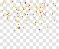 many falling tiny confetty vector