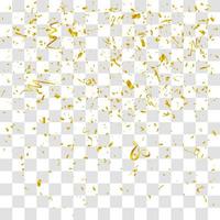 many falling tiny confetty vector
