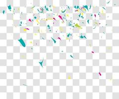 many falling tiny confetty vector