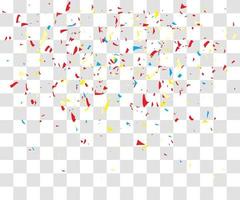 many falling tiny confetty vector