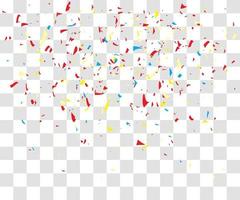 many falling tiny confetty vector