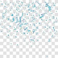 many falling tiny confetty vector