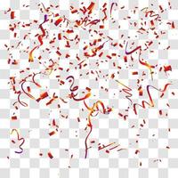 many falling tiny confetty vector