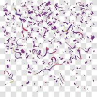 many falling tiny confetty vector