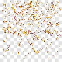 many falling tiny confetty vector