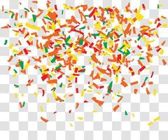 many falling tiny confetti vector