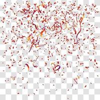 many falling tiny confetti vector