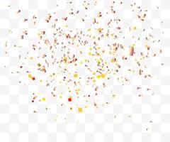 many falling tiny confetti vector