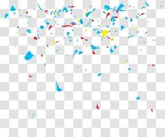 many falling tiny confetti vector