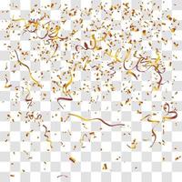 many falling tiny confetti vector