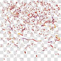 many falling tiny confetti vector