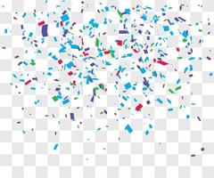 many falling tiny confetti vector