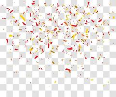 many falling tiny confetti vector